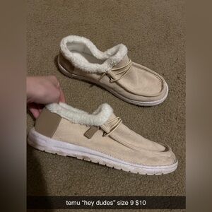 Size 9 “Temu Hey dudes”
